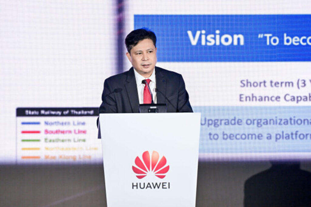 Huawei, Tüm Zekayı Açığa Çıkaran SMART Lojistik ve Depolama Çözümünü Tanıttı 2 Tayland Devlet Demiryolları Genel Müdür Yardımcısı Kumpol Boonchom